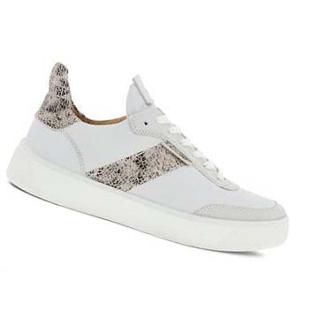 Chaussures Casual Ecco Strada Tray Strada Femme Grise Blanche | FR 91MQZ